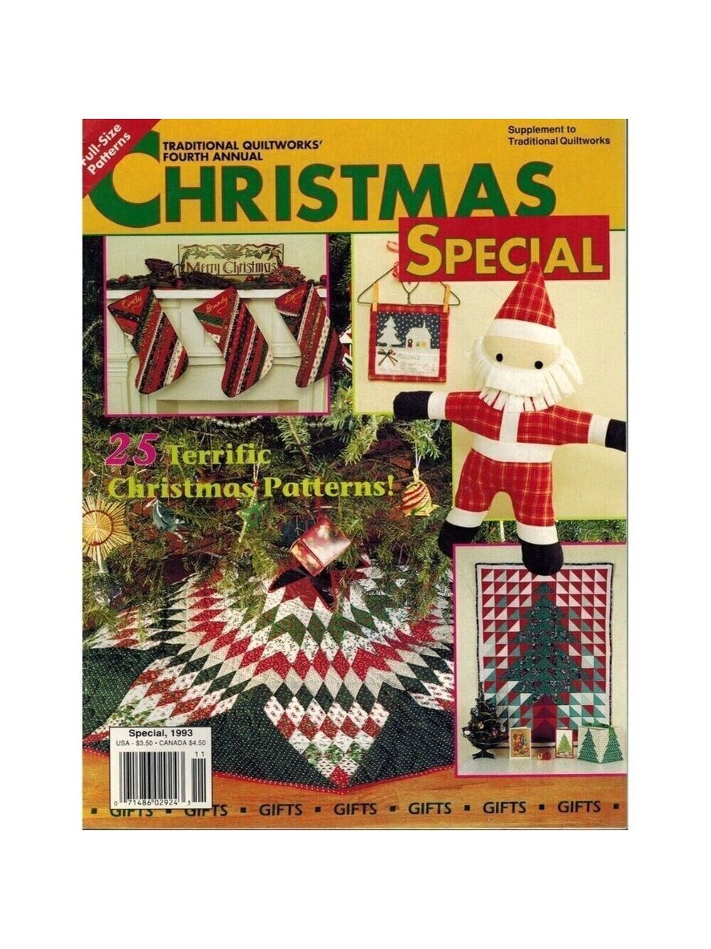 TRADITIONAL QUILTWORKS' FOURTH ANNUAL CHRISTMAS SPECIAL MAGAZINE 1993